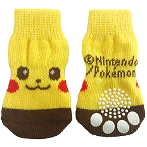 ポケットモンスター ペットソックス4足セット ピカチュウ L ★ペットアイテム★ [452308]