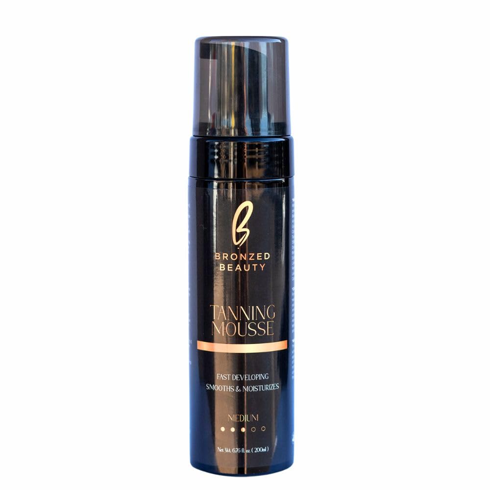 Self Tanning Mousse, MEDIUM - 6.76 Fl oz - Infused with Vitamin E and Aloe Vera