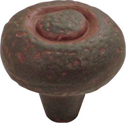 Hickory Hardware P3003-RI 1-1/2-Inch Refined Rustic Knob, Rustic Iron