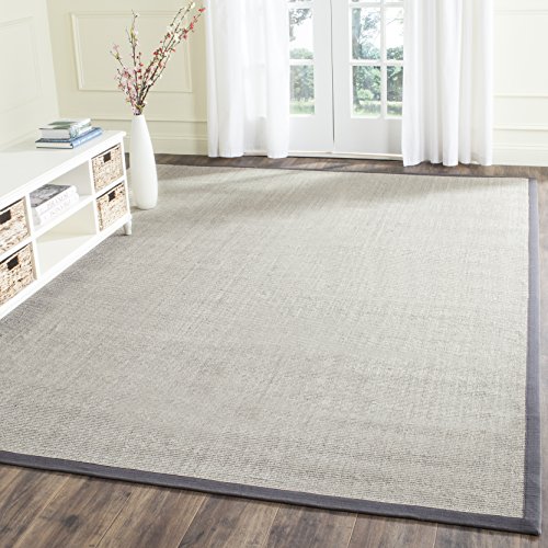 SAFAVIEH Natural Fiber Collection Area Rug - 9' Square, Marble
