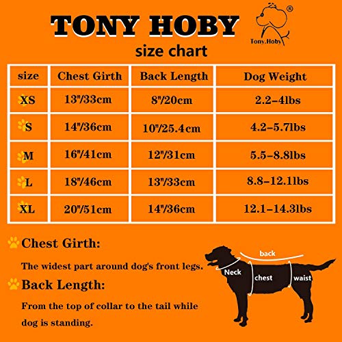 Tony Hoby Dog Pajamas, 4 Legged Dog Pajamas, Dog Jumpsuits Onesies With Thermal, Cotton Pet Clothes For Small Medium Dog (Pink, S) #TOP5