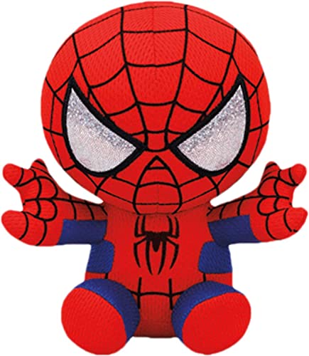 Ty Spiderman Plush, Red/Blue, Regular #TOP1