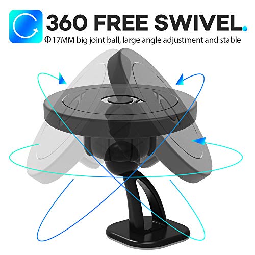 Quarble Magnetic Dashboard Car Mount Compatible With Magsafe Case Iphone 14 13 12 Pro Max Plus Mini, 360° Adjustable Phone Holder No Metal Plate Needed 2021 All New #TOP5