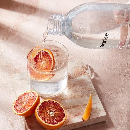 aarke Glasflasche – NUR kompatibel mit Carbonator Pro (PASST NICHT für Carbonator 1, 2 oder 3) Spülmaschinenfest, Edelstahl-Details