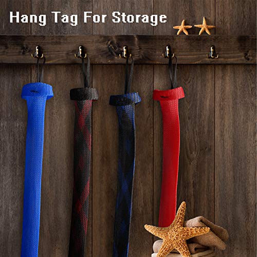 Beetwo Fishing Rod Cover, 4 Pack Fishing Rod Sleeve Sock Pole Glove Protector Cover With Lanyard For Fly, Spinning, Casting, Sea Fishing Rod #TOP5