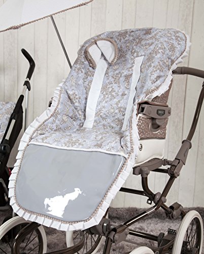 Housse de poussette gris Babyline en toile pour le confort de bébé