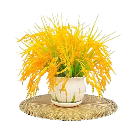 Plantas falsas, plantas de plástico, césped simulado, simulación creativa de flores y plantas verdes en maceta, plantas artificiales en maceta, plantas falsas for decoración de interiores for escritor