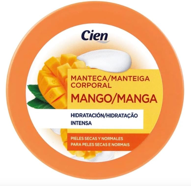 Cien - Body Butter 400 ml. Mango. Intensive hydration. Dry and normal skin.