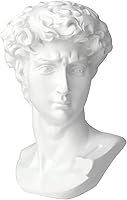 Norrclp 11-Inch Greek Statue of David Resin Sculpture - Classic Roman Bust for Home Decor & Gifts