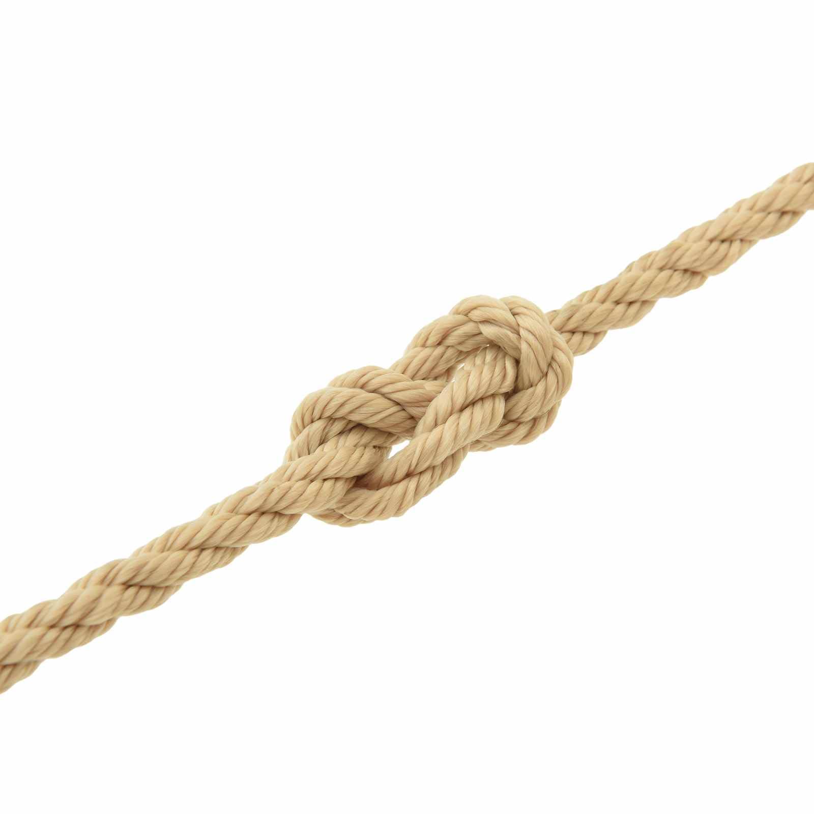 Cuerda para barco de polipropileno natural, 100 m x 0,8 cm, flotante y resistente a la intemperie para vela, canotaje y yate, para nudos y seguridad en exteriores