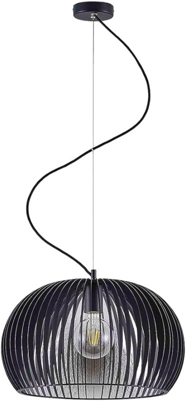 Lindby Lindby hanglamp 'Jusra' (vintage) in Zwart uit overige metaal o.a. voor keuken - Pendellamp, hangverlichting, eettafel lamp