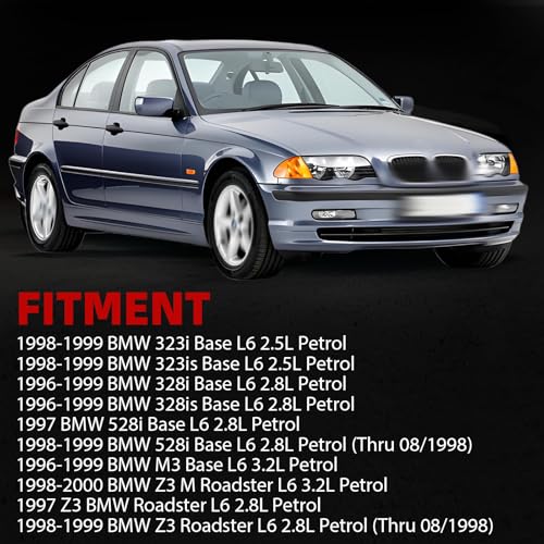 Image of MITZONE Valve Cover with Gasket Bolts Compatible with 1996-2000 BMW 328is 328i 323is 323i 528i Z3 M3