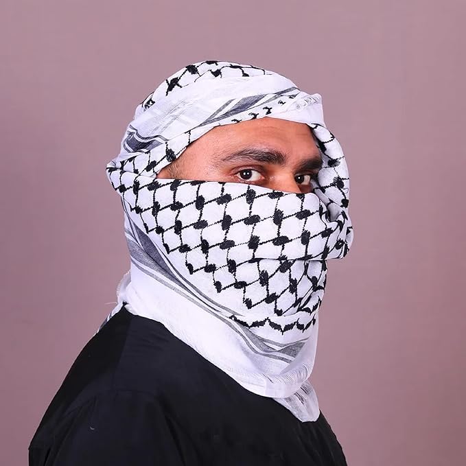Arab Keffiyeh Shemagh All Original Made In Palestine Scarf Kufiya Arafat Cotton Hatta Scarf Bandanas Iraq Shemagh2