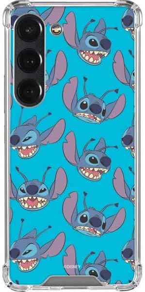 Skinit Clear Phone Case Compatible with Galaxy S23 - Officially Licensed Disney Lilo and Stitch Dont Wake Me I Bite Design
