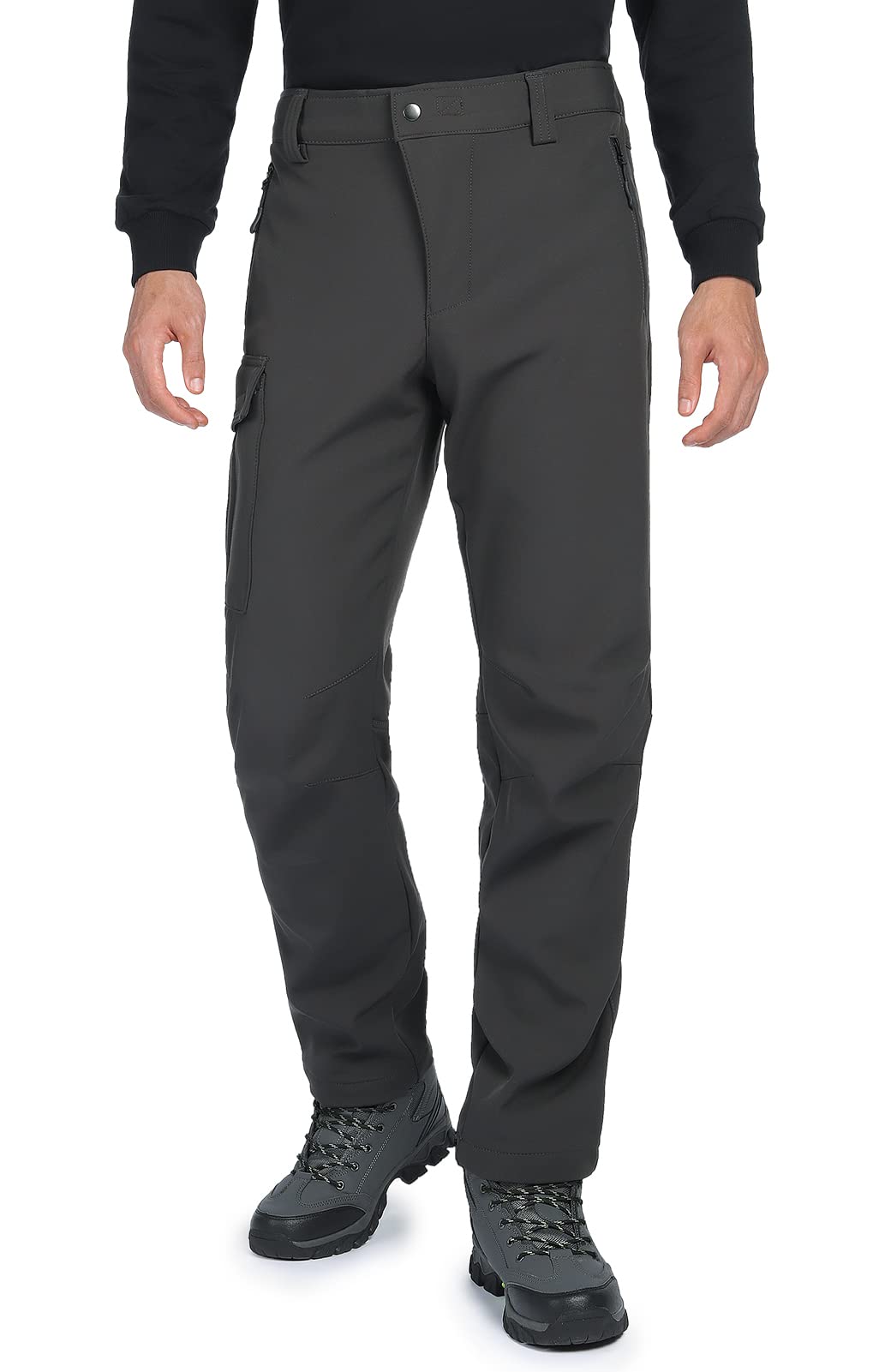 Pantalon de ski thermique pour homme - Pantalon de neige : imperméable et doublé - Pantalon d'hiver Softshell pour l'hiver et le snowboard