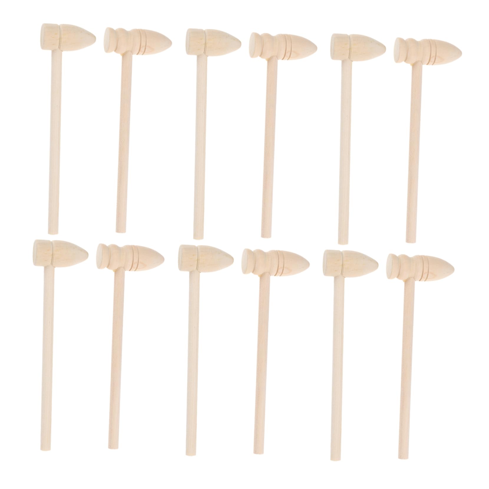 GALPADA 20Pcs Wooden Hammers for Funny Game Props for Crab and Lobster Cracking Safe and Wooden Mallets for Hand Eye Coordination Development