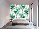 Wallpaper Floral Palmen Grün | Wandtapete | Wandbild | Tapete...