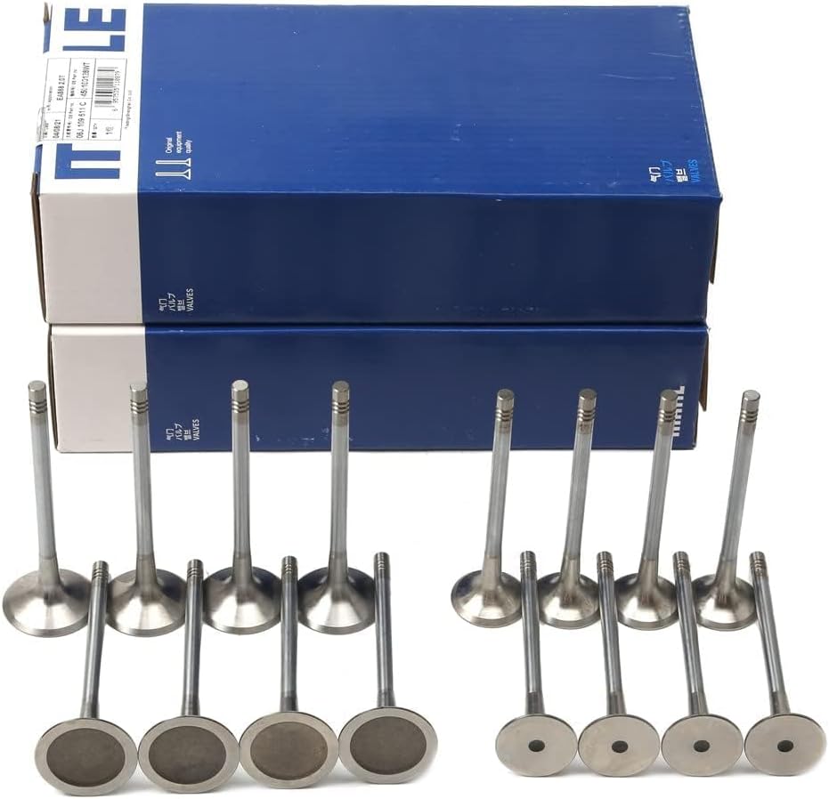 Intake Exhaust Valves Set Replacement For VW BEETLE CC GOLF GTI JETTA GLI EOS PASSAT SCIROCCO SHARAN AUDI A3 A4 A5 A6 QUATTRO Q3 Q5 TT TTS 2.0T