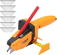 Hoteche Gypsum Board Cutter Kit - Plasterboard Tool with 5m Tape, Pencil & 5 Blades for Drywall, Foam Board