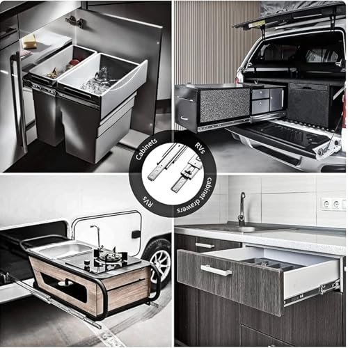 Guías deslizantes para armarios y estanterías de 550 mm: optimiza tus espacios del hogar 4