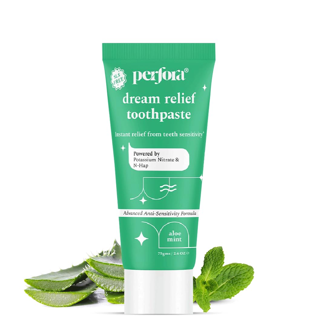 Dream Sensitive Toothpaste - 75 grams (Pack of 1) | Instant Sensitivity Relief for Kids & Adults | SLS Free & No Artificial Sweeteners | Made Safe Certified | Vegan Friendly Gel Toothpaste