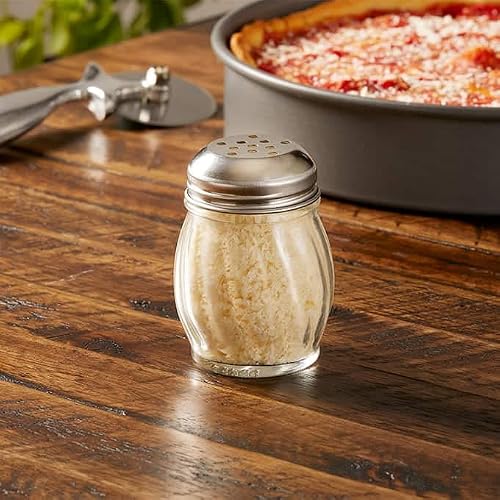 American Metalcraft Lexan Cheese Shaker Set, 6-Ounce, Silver #TOP2