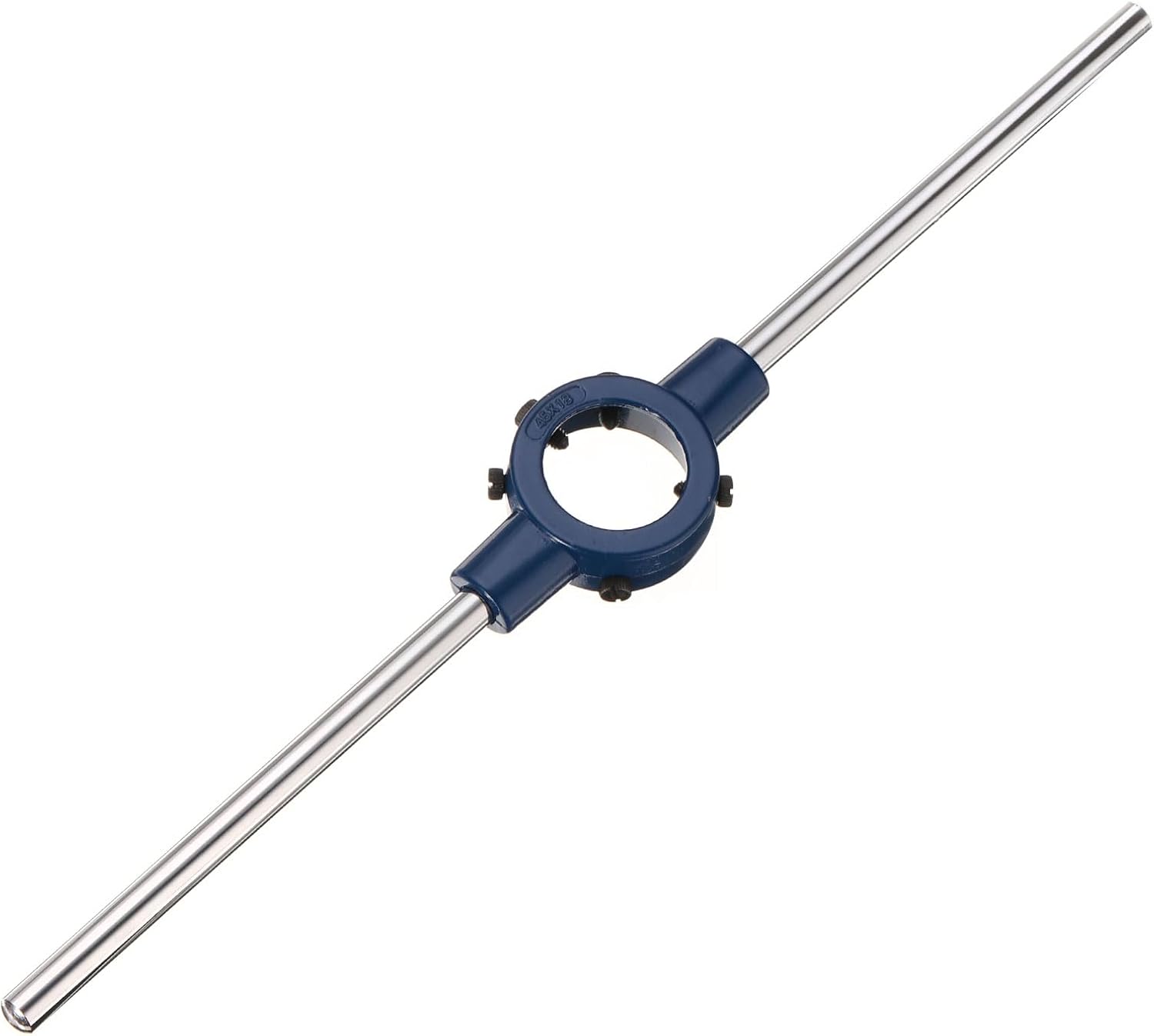uxcell Round Die Stock Handle Wrench 45mm(1.77") Adjustable Threading Die Wrench Handle Holder for Bolt Thread Repair Bar Tools (Fit M16-M20 Metric Dies / 45mm Outer Dia. Dies)