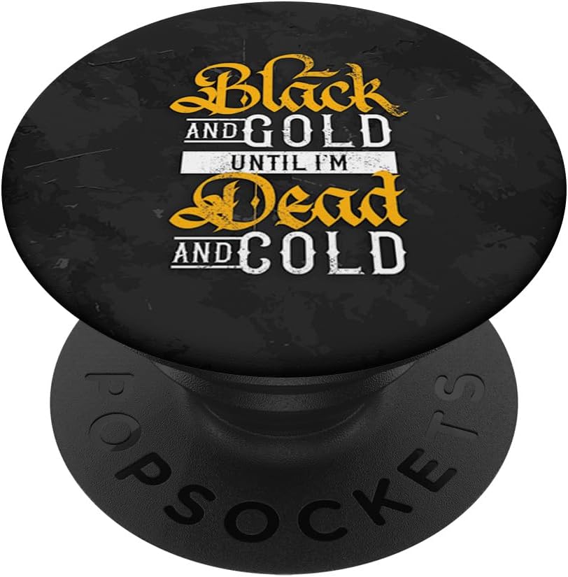 Pittsburgh Ultimate Sports Fan Distressed Lettering PopSockets PopWallet for MagSafe