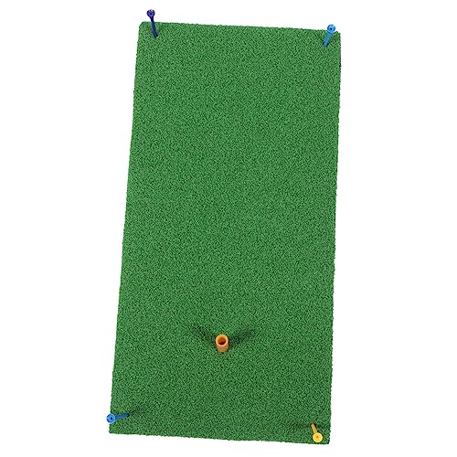 Kisangel Portable Golf Hitting Mats 1 Set of Indoor Golf Turf Swing Mats Artificial Turf