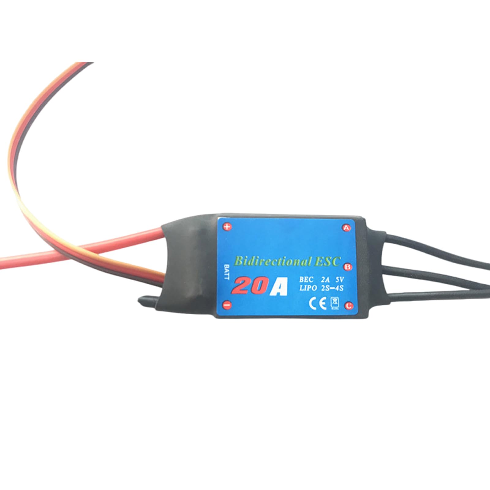 ESC Brushless 20A/30A/40A/50A/60A/80A Bidirectional Power Output Remote Control Vehicle ESC Electronic Speed Controller