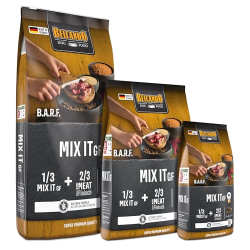 BELCANDO Mix It GF [3 kg] Ergänzungsfutter | Trockenfutter für Hunde zur Ergänzung bei Fleischfütterung & Barf | Ergänzungsfutter für Hunde