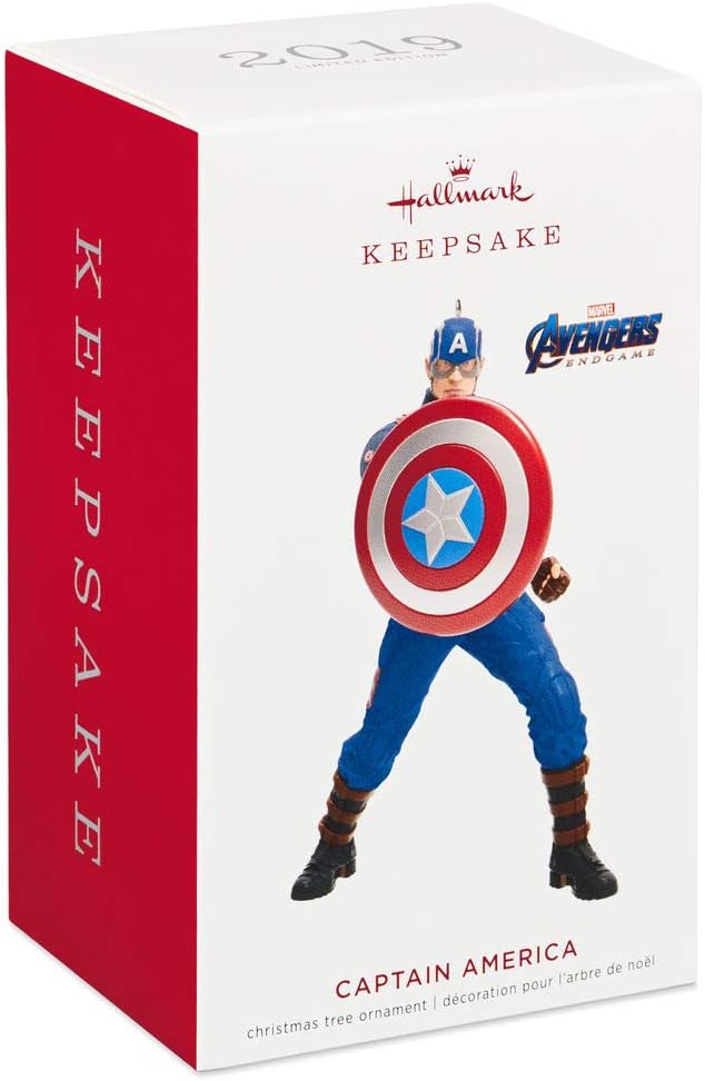 Hallmark Marvel Studios Avengers: Endgame Captain America Ornament Movies & TV; Superheroes