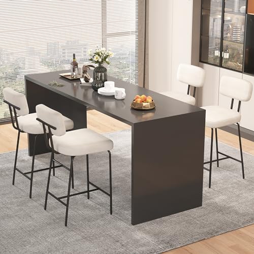 Gxj GXJ-1091WH-1CTN Counter Height Bar Stools, 26 Inch Barstools Set Of 2 thumb #5