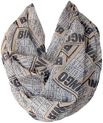 Etwoa Bingo Cards Infinity Circle Loop Scarf image 5