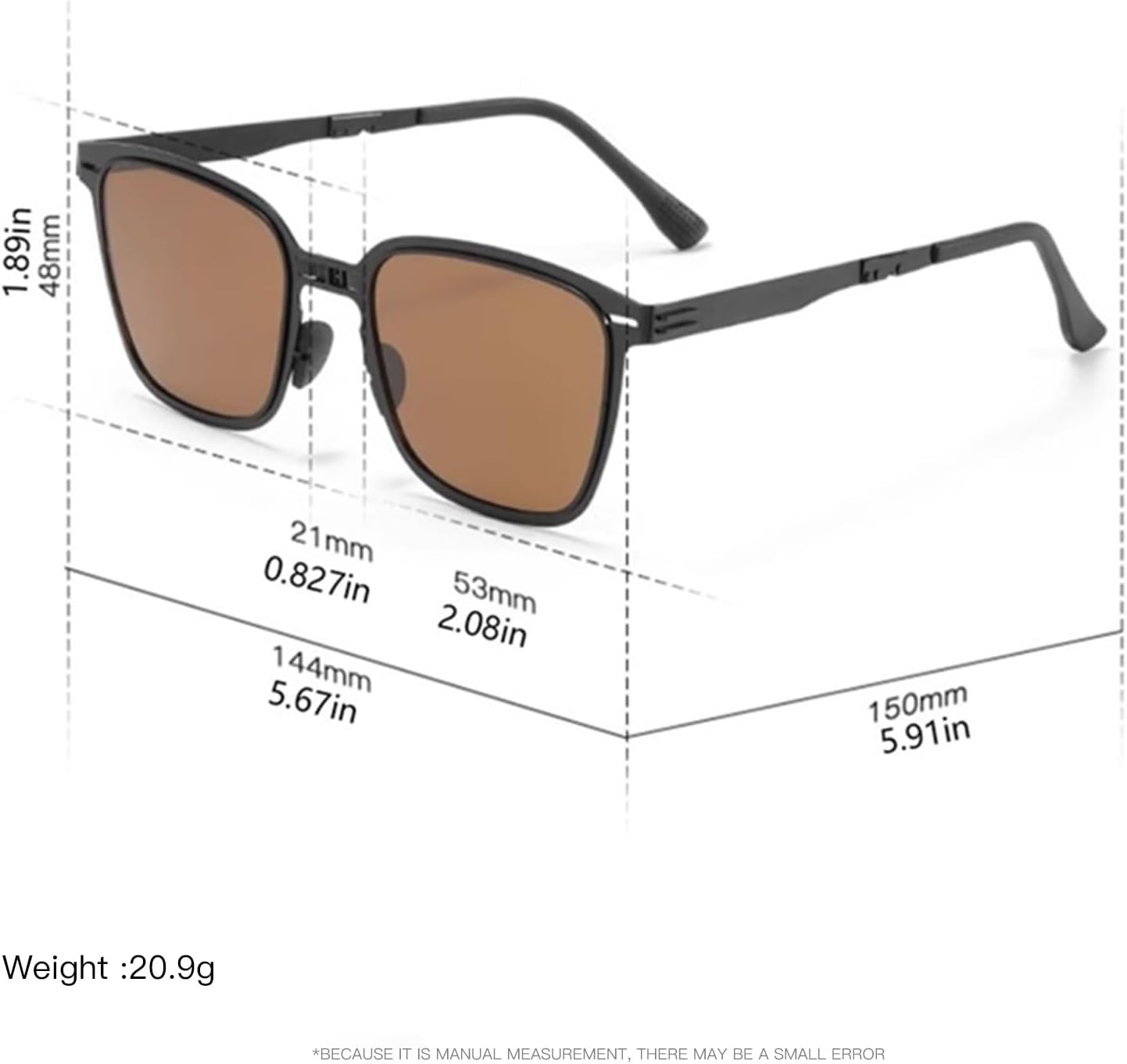 Foldable Sunglasses for Women & Men - Tinted Polarized Ultra Lightweight Folding Sun Glasses for Travel Driving - Image 6