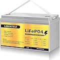 LISUATELI LiFePO4 Battery Lithium Batteries 12v100AH Over 8000 Deep Cycles Iron Phosphate Battery Low Temp Protection Support in Series/Parallel for RV Camper Solar Golf Cart Marine Battery 100A BMS