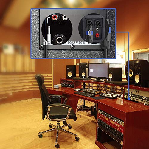 pro 25 feet speakon to 14 speaker cable - 25 ft 12 gauge speakon to 14 male inch audio amplifier connection heavy duty cord - single