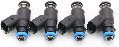 Boquilla inyectora de combustible para automóvil, 4 unidades, compatible con Chevrole Aveo Aveo5 06-08, compatible con Pontiac Wave 05-08 Wave5