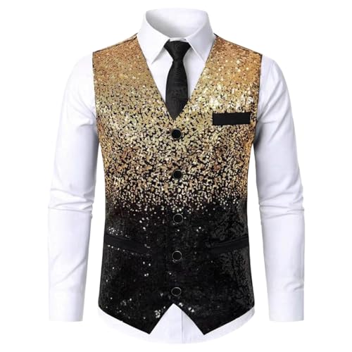 Chaleco de traje ajustado brillante y elegante de sastrería moderna 5