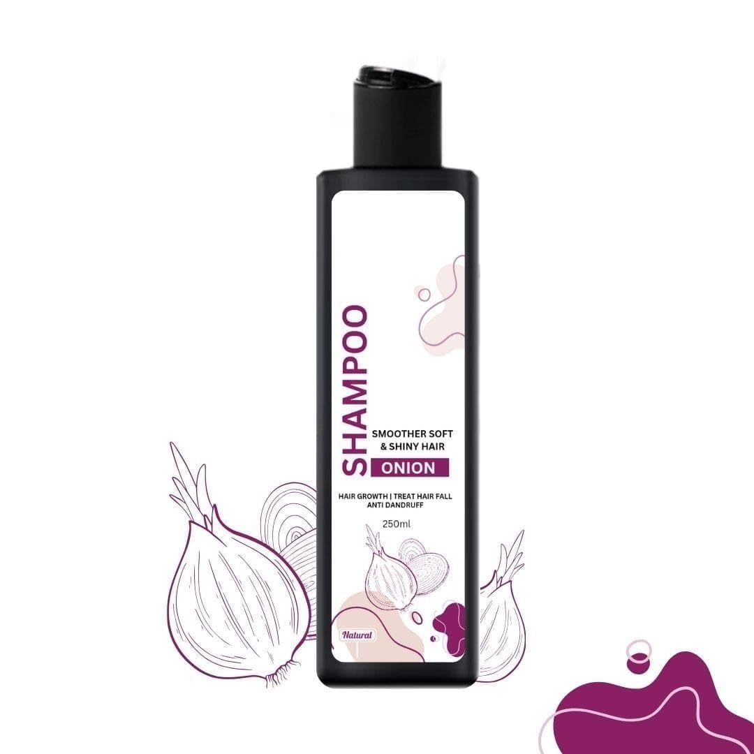 NG essentials premium long hair growth shampoo, Onion Shampoo for Hair Growth and Hair Fall Control 250ml | Sulphate and Paraben Free | For Men & Women