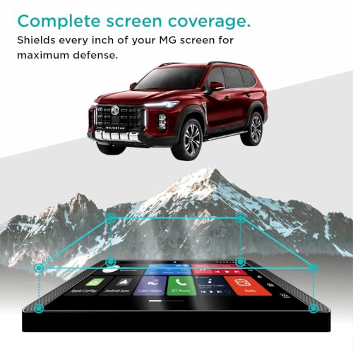 Image of Spartan Shield [2 PACK] SCREEN GUARD For MG MAJESTOR 2026 || 12.3 INCH INFOTAINMENT TOUCHSCREEN + INSTRUMENT CLUSTER PROTECTOR | Anti Scratch | Water Resistant | HD Clear | High Touch Sensitivity | Windsor 2025 Car Accessories [Not Tempered Glass] (Majestor Info+Speedo Glossy)