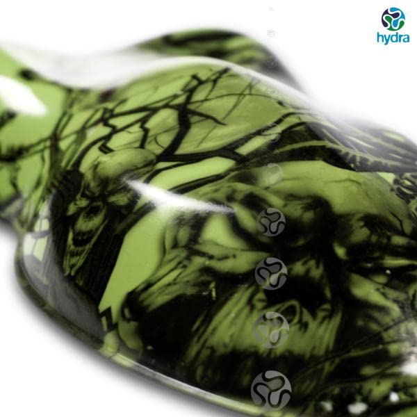Hydro Dipping Film Feuille Hydrographie Water Transfer Printing Activateur Kit Activator Hydrographics crânes et flammes Largueur: 100cm. Longuer: 200cm (HLC-025)