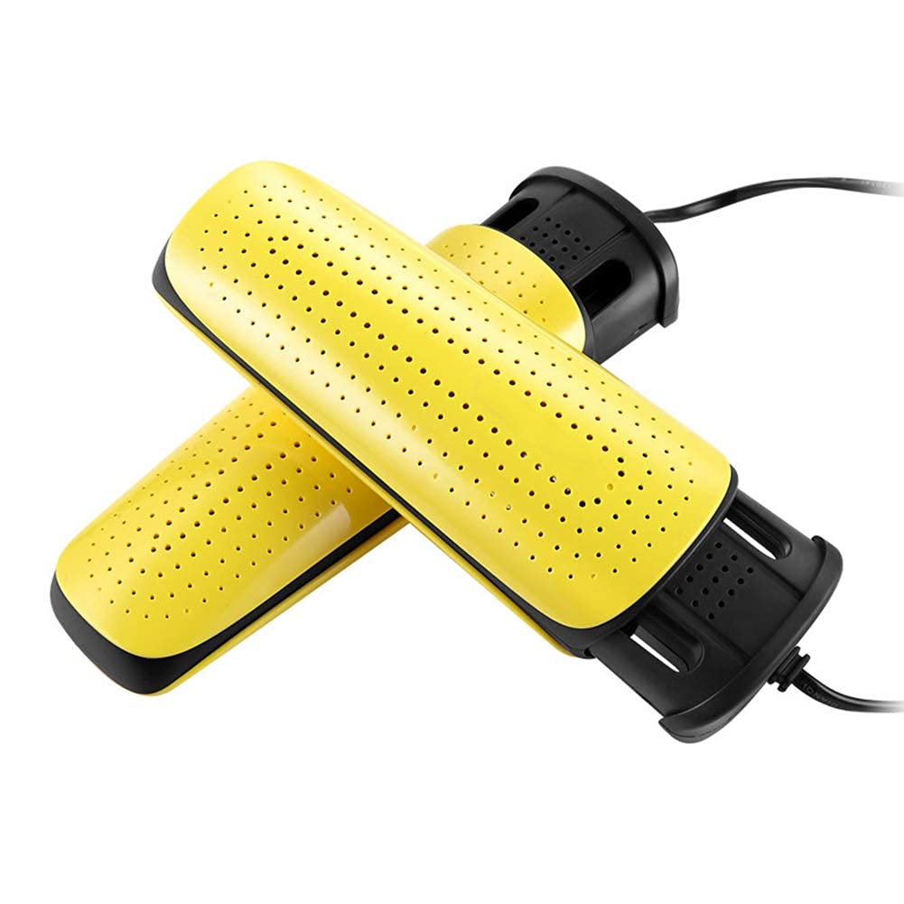 Asciuga Scarpe Asciuga Scarpe Deodorante Casa Studente Cuocere Scarpe, Adatto per Scarpe E Guanti Scarpe in Pelle, Scarpe in Tessuto, Stivali, Stivali da Pioggia, Guanti, Ecc,Giallo,17 * 6 *
