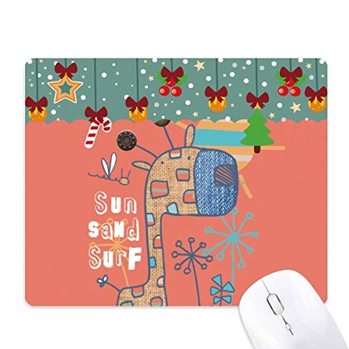 Tapis de souris en caoutchouc girafe rouge dessin animé pour bureau