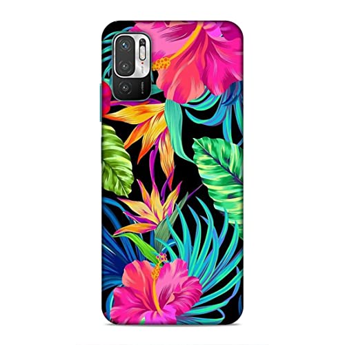 Image of Printed Mobile Back Hard Case Cover for Xiaomi Redmi Note 10T 5G / Xiaomi Redmi Note 10 5G / Xiaomi Poco M3 Pro 5G | Floral, Flowers, Leaves -2185