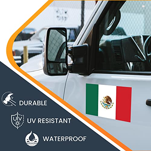 Image of Magnet Me Up Mexican Mexico Flag Car Magnet Decal, 5x8 Inches, Heavy Duty Automotive Magnet for Car, Truck SUV'