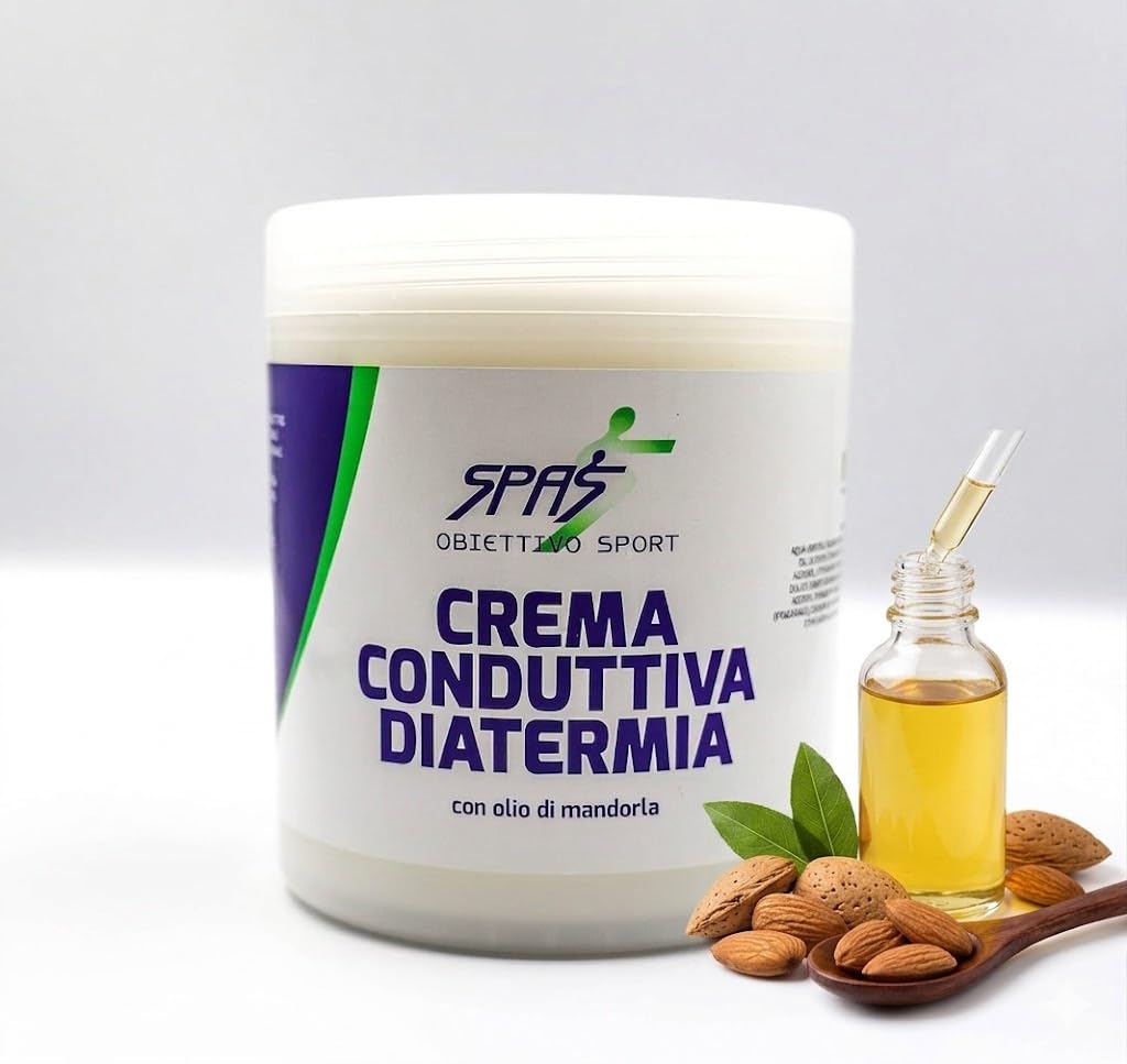 CRÈME CONDUCTRICE DIATHERMIE Pour traitement capacitif et résistif électromédical – 1 kg – Usage professionnel – Haut pouvoir conducteur avec Vitamine E, couvercle et distributeur blanc – 1 pièce