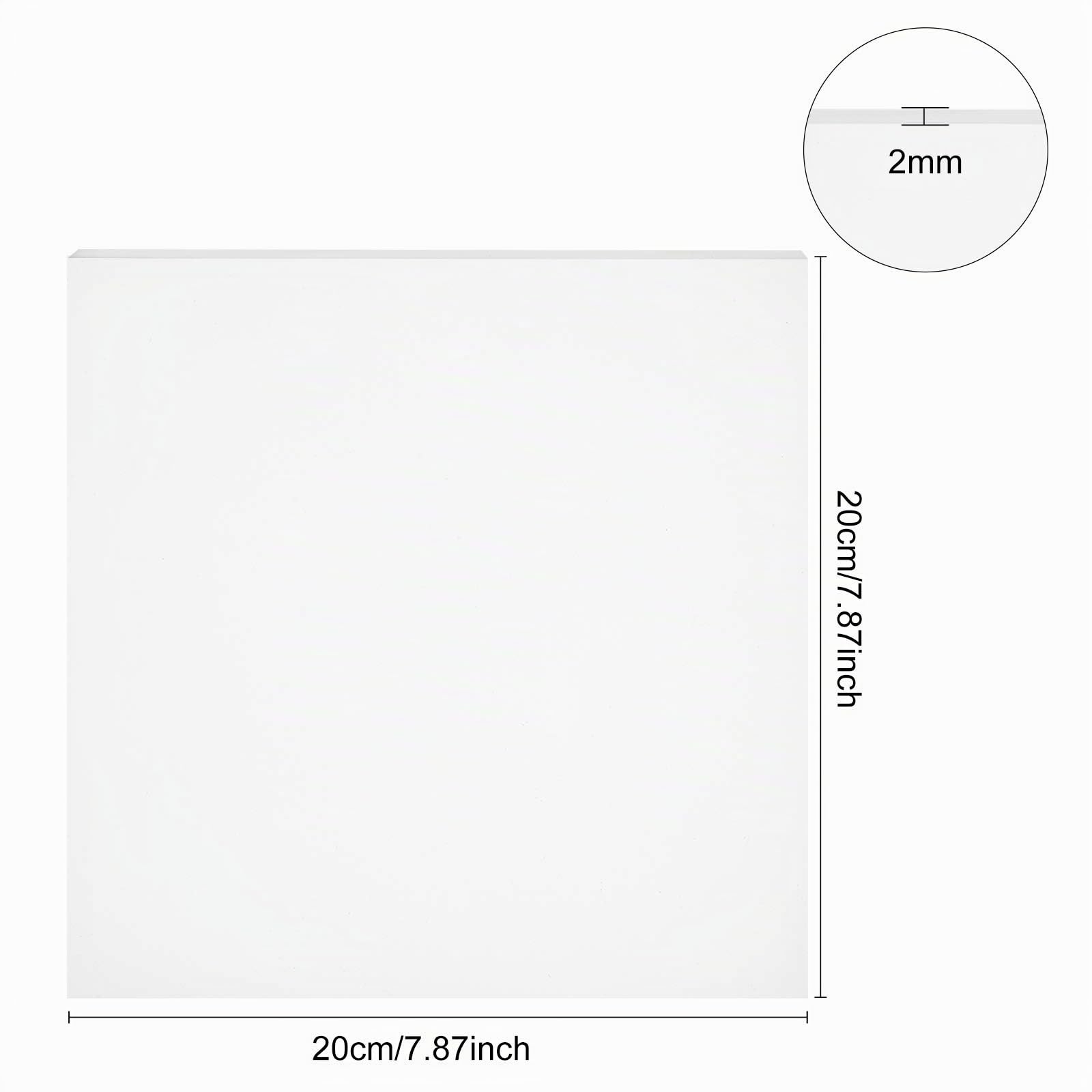 BENECREAT 2PCS Lastra in Gomma Siliconica Bianca 200x200x2mm Guarnizione Resistente alle Alte Temperature