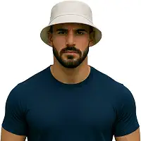 Chapéu Bucket Hat Unissex Liso Preto Estilo Moderno