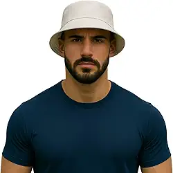 Chapéu Bucket Hat Unissex Liso Preto Estilo Moderno